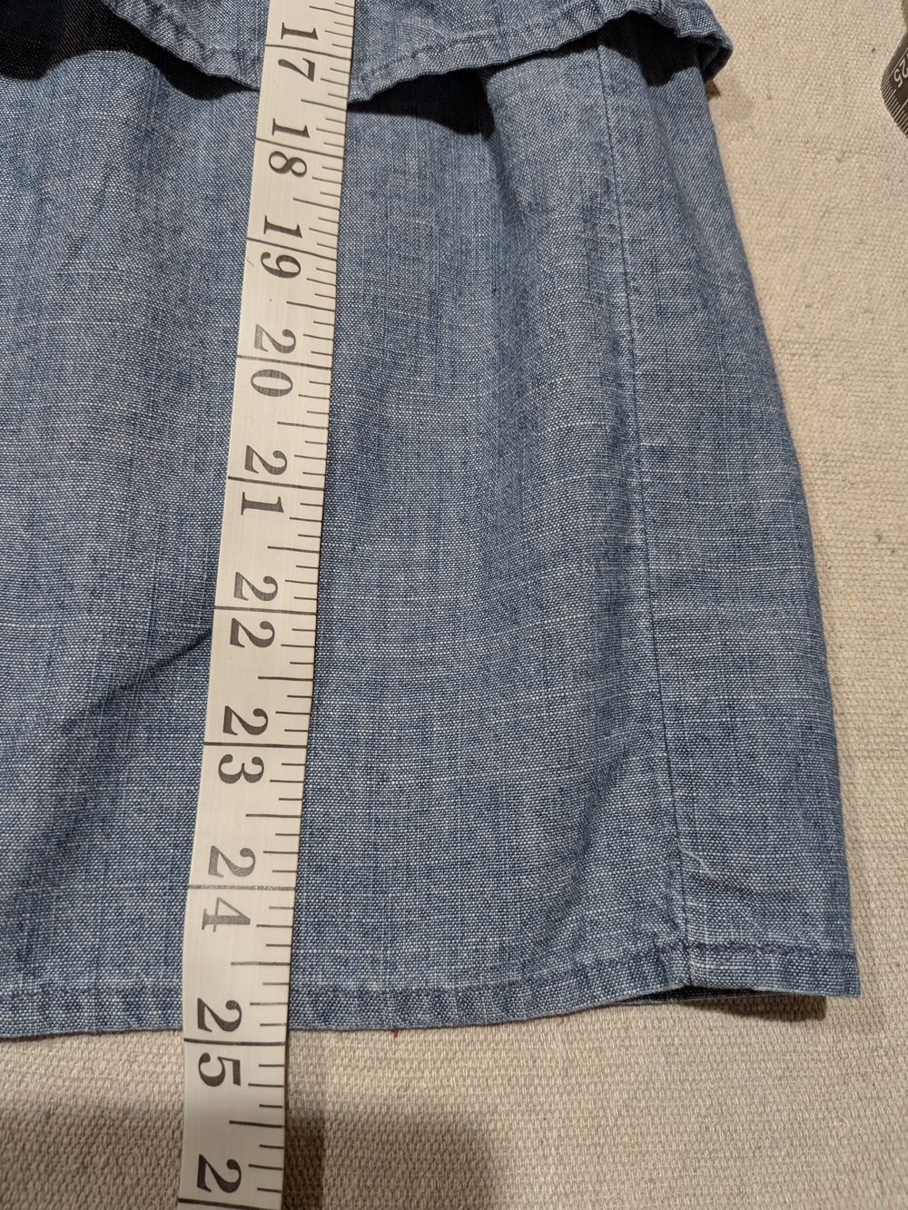 Blue Tiered Ruffle Midi Skirt Western Festival - Picture 9 of 9